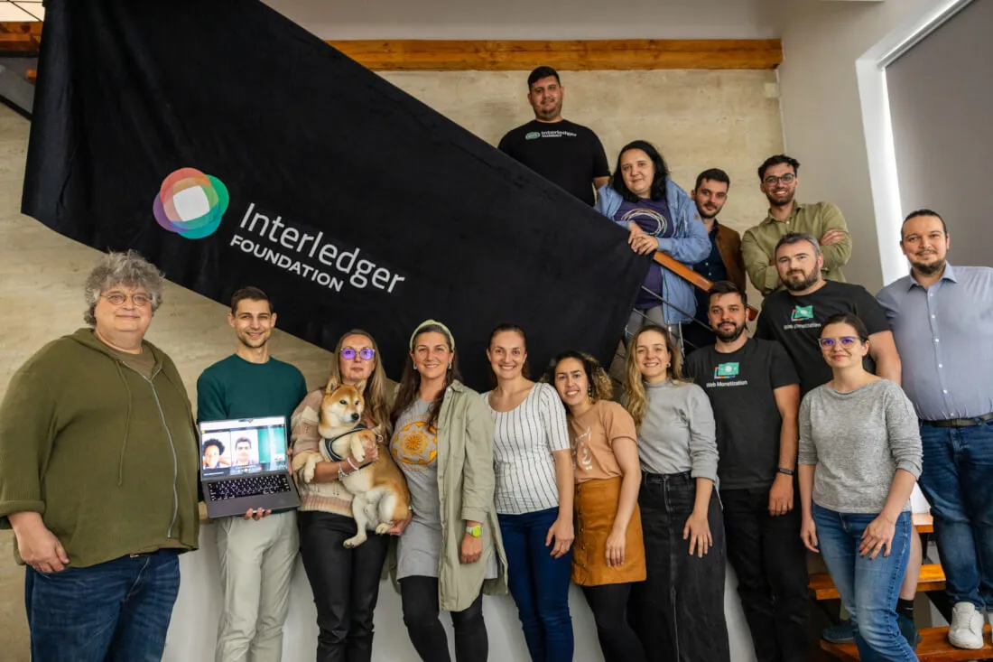 Group photo of the Web Monetization team at the May 2025 work week.