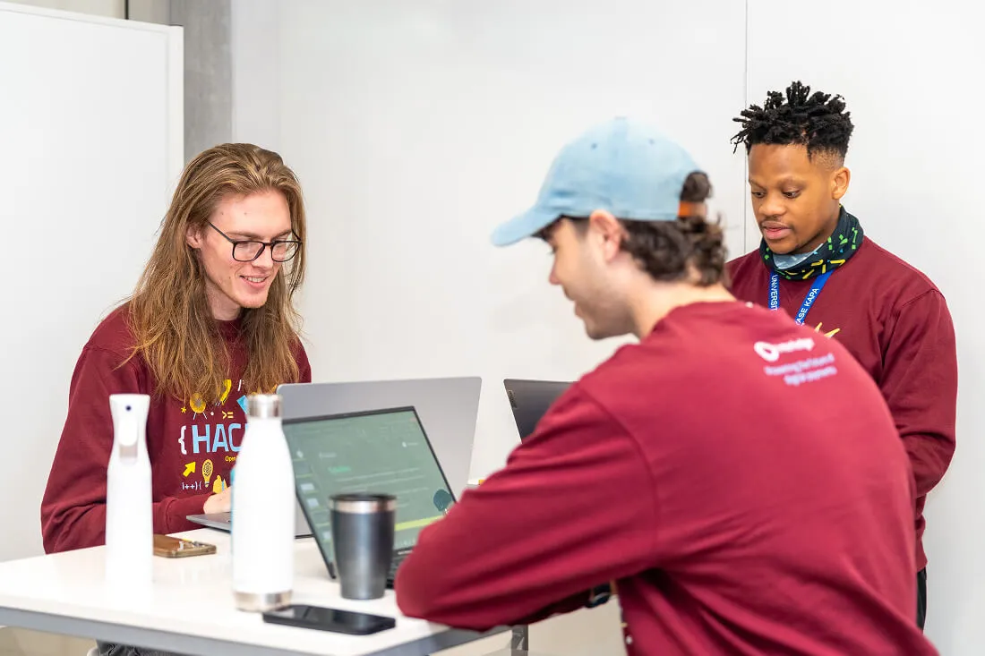 Students busy hacking at the 2026 University of Cape Town hackathon